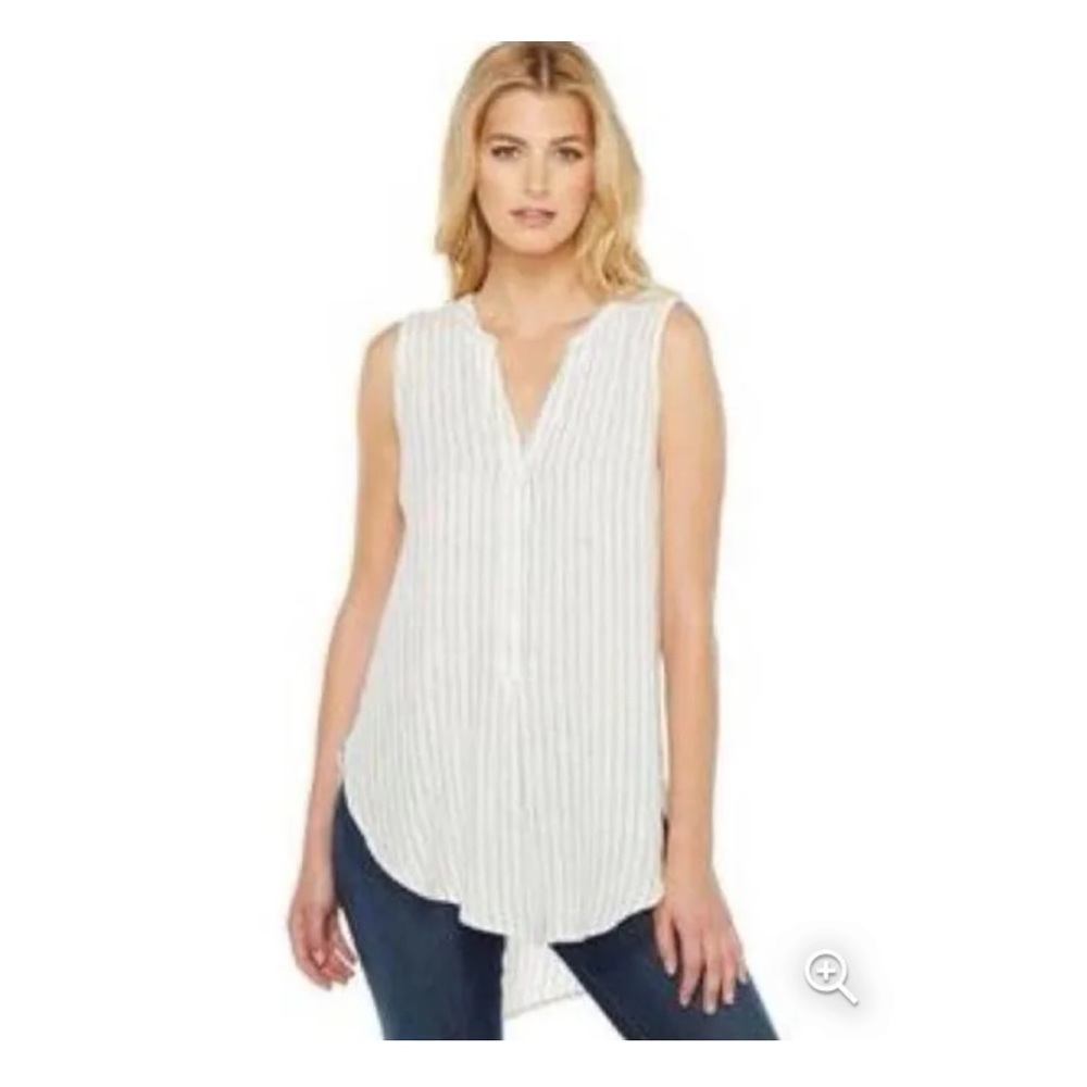 NWT Sanctuary Arlo Stripe Cotton/Linen Tunic Tank Top size small